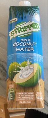 Stripped Coconut Water, All Natural & No Added Sugar