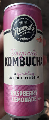 Organic Kombucha Raspberry Lemonade
