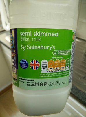 SEMI SKIMMED 1.8% FAT MILK