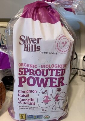 Organic Cinnamon Raisin Sprouted Wheat Bread