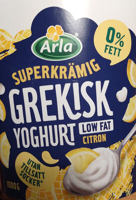 GREKISK YOGHURT LOW FAT CITRON