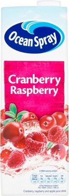 Cranberry and Raspberry Flavoured Juice Drink with Sugar and Sweetener