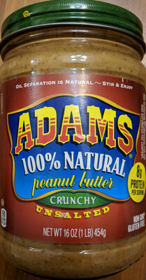 Natural Peanut Butter Crunchy Unsalted