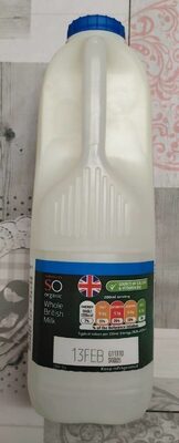 Whole british milk
