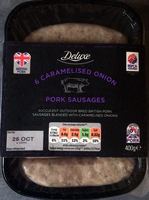 Caramelised Onion Pork Sausages
