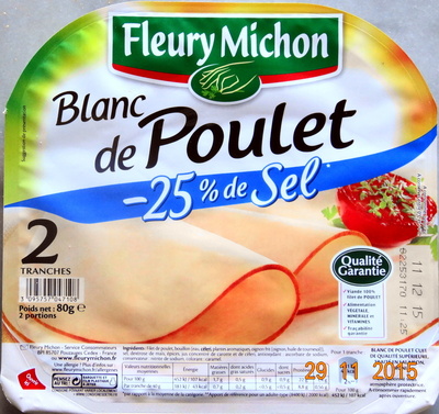 Blanc de Poulet -25% de Sel