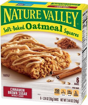 Nature Valley Soft Baked Oatmeal Squares Cinnamon Brown Sugar