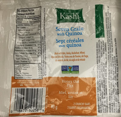Honey Oat Flax Crunchy 7 Grain with Quinoa Bars