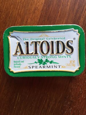 Curiously strong mints spearmint
