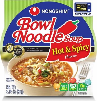 Bowl Noodles Hot & Spicy Flavor