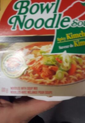 Bowl Noodles Spicy Kimchi Flavor